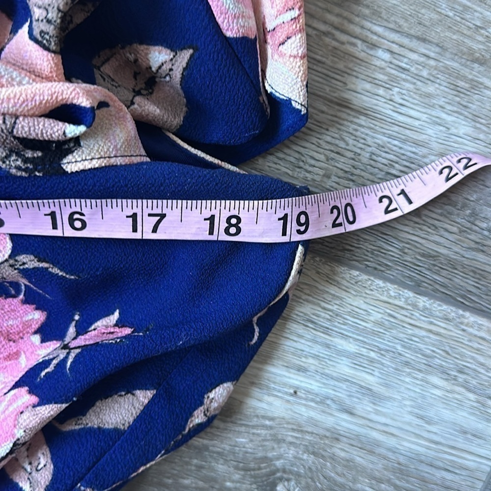 PremierAmour dress blue pink floral size 10 ruffled balletcore - Picture 8 of 10